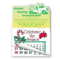 Stock Tow Truck Shape Calendar Pad Magnets W/Tear Away Calendar